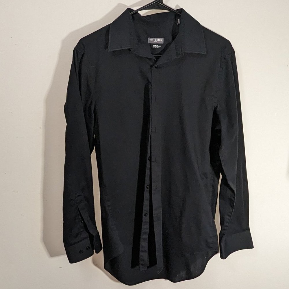 Van Heusen Black Button Down